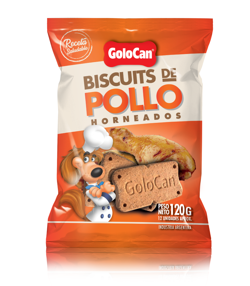 Biscuits Perro sabor Pollo Golocan 120gr